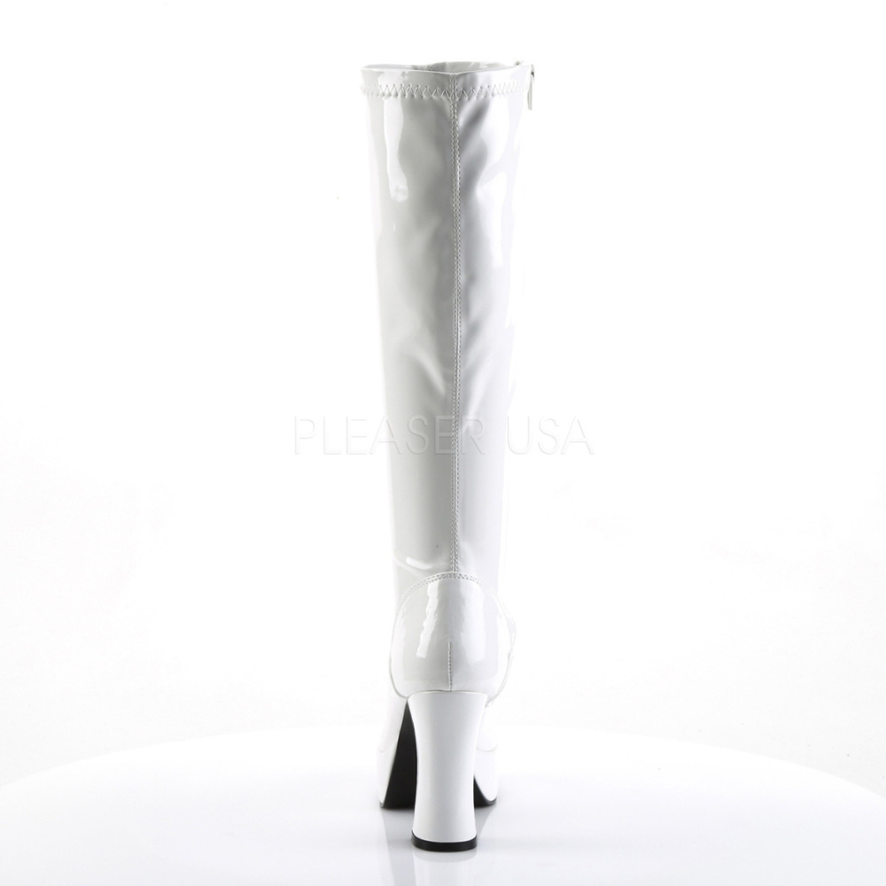 Patent Leather Platform Knee High Heel Boots - Picture 4 of 5
